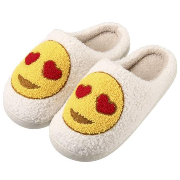 (ONLINE ONLY) HEART EYE EMOJI SLIPPER 6 PAIR PACK