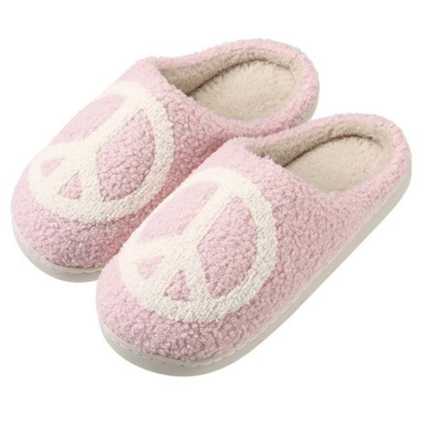 (ONLINE ONLY) PEACE SIGN SLIPPER 6 PAIR PACK