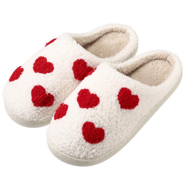 (ONLINE ONLY) VALENTINES DAY RED HEARTS SLIPPER 6 PAIR PACK