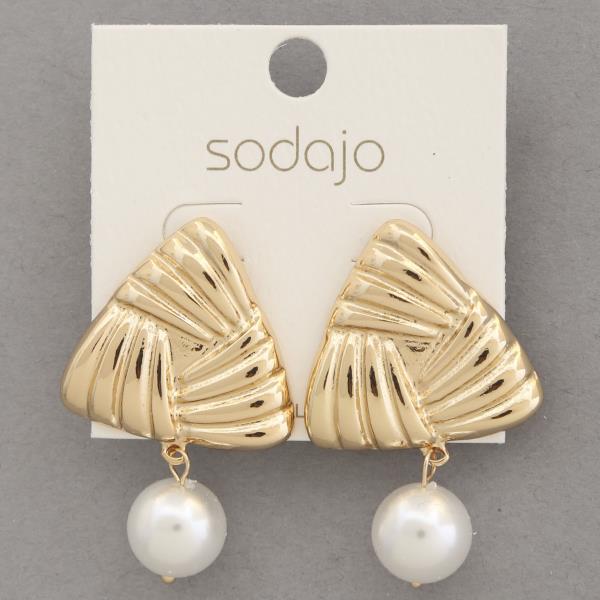 SODAJO TRIANGLE SHAPE PEARL BEAD M