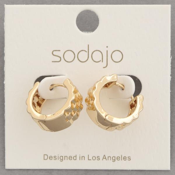 SODAJO MINI HOOP EARRING