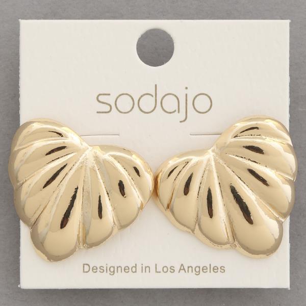 SODAJO HEART SHAPE METAL EARRING