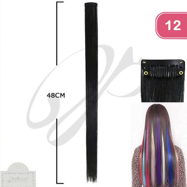 BLACK FAUX HAIR PIN (12 UNITS)