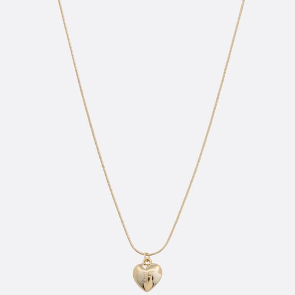 SODAJO HEART PENDANT GOLD DIPPED NECKLACE