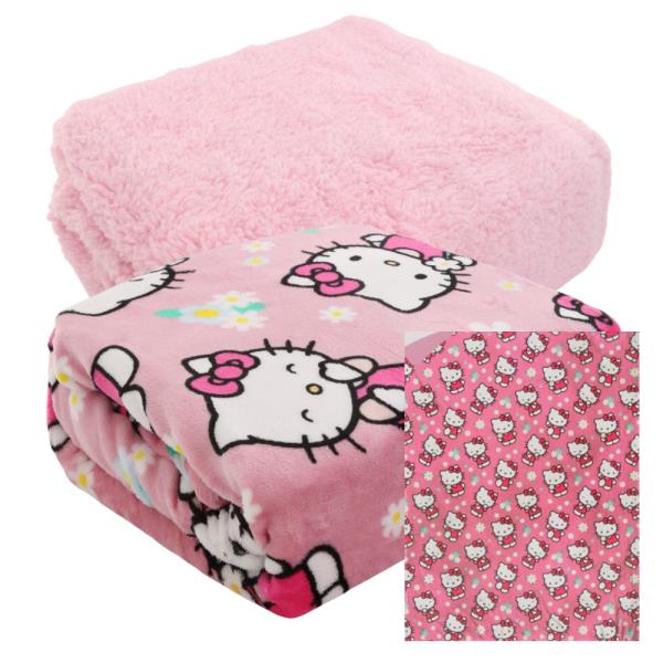 HELLO KITTY SHERPA THROW BLANKET