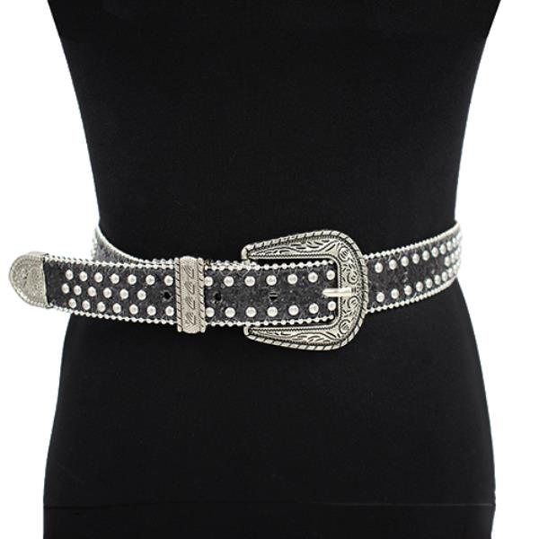 WESTERN RHINESTONE BUCKLE BELT