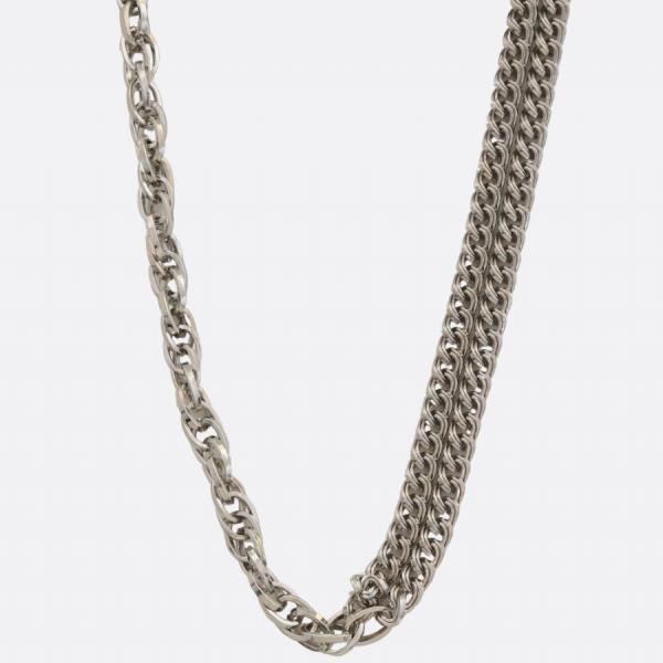 HALF AND HALF LINK METAL NECKLACE