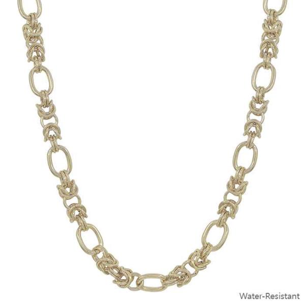 CHUNKY OVAL CHAIN LINKED SHORT NECKLACE