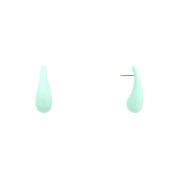 COLOR TEARDROP POST EARRING