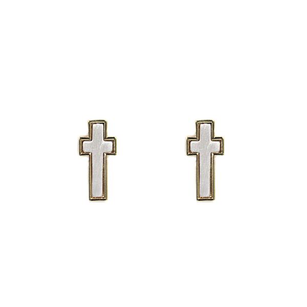 CROSS STUD EARRING