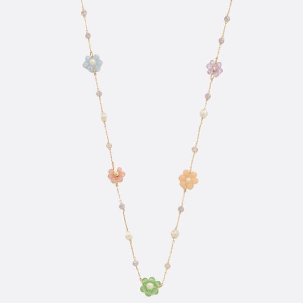 FLOWER STATION BEADED NECKLACE