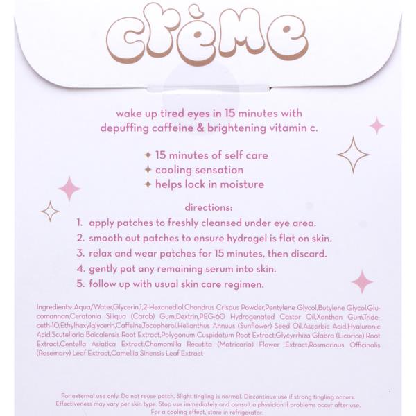 THE CREME SHOP BEARY BRIGHT DEPUFFING HYDROGEL UNDER EYE PATCHES SET