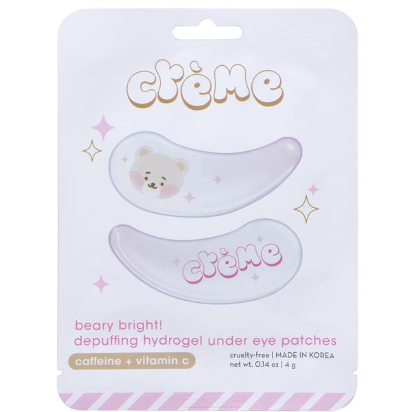 THE CREME SHOP BEARY BRIGHT DEPUFFING HYDROGEL UNDER EYE PATCHES (6 UNITS)