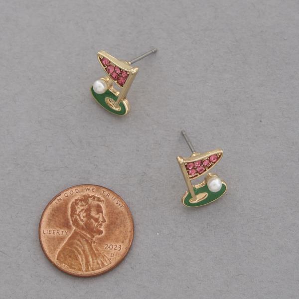 GOLF STUD EARRING