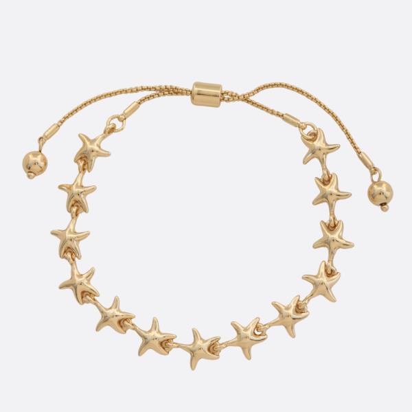 STARFISH CHARM LINK METAL BRACELET