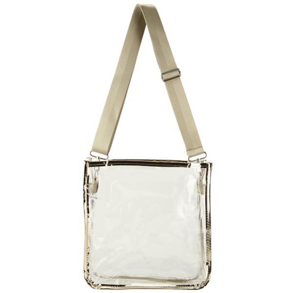 (ONLINE ONLY) CLEAR RECTANGLE ADJUSTABLE CROSSBODY BAG