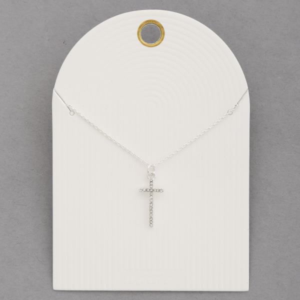 CROSS CHARM NECKLACE