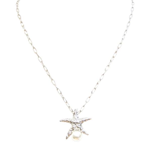 STARFISH PEARL BEAD NECKLACE