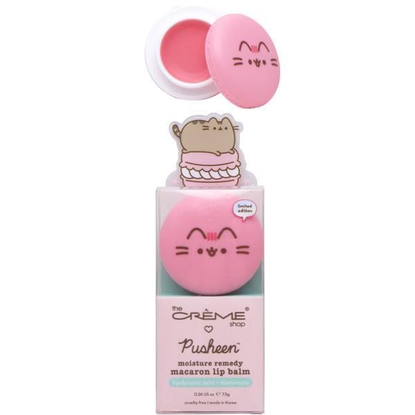 THE CREME SHOP PUSHEEN MOISTURE REMEDY MACARON LIP BALM