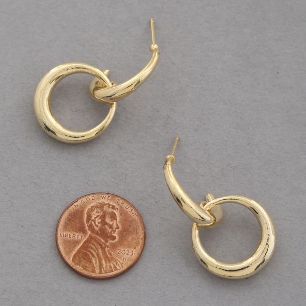 SODAJO METAL GOLD DIPPED EARRING