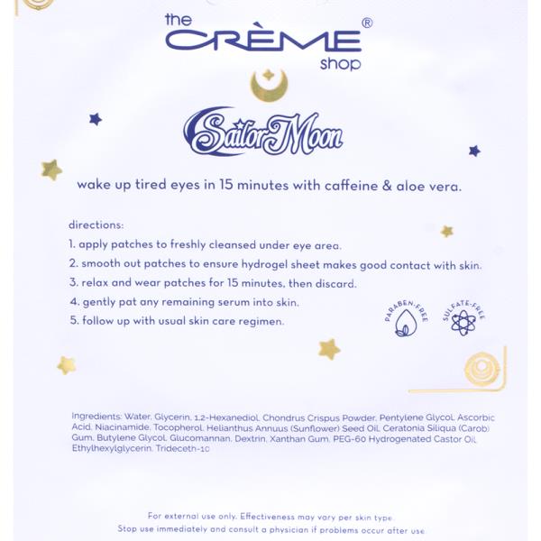 THE CREME SHOP X SAILOR MOON GUARDIAN CUTIE BRIGHTENING HYDROGEL UNDER EYE PATCHES (6 UNITS)