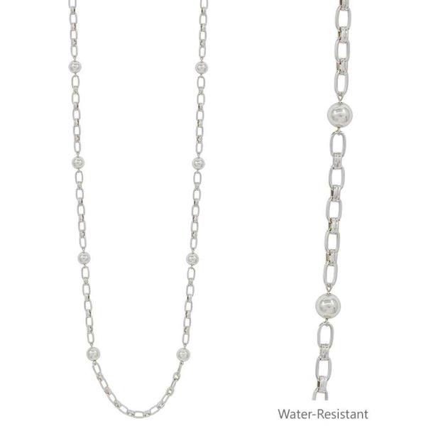 10MM CCB ACCENT LINKED CHAIN LONG NECKLACE
