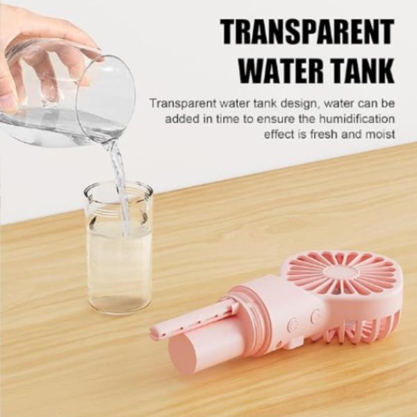 (ONLINE ONLY) RECHARGEABLE PORTABLE WASTER MIST MINI FAN