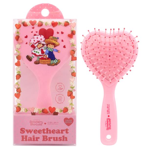 CELAVI STRAWBERRY SHORTCAKE VDAY 1PC HAIR BRUSH