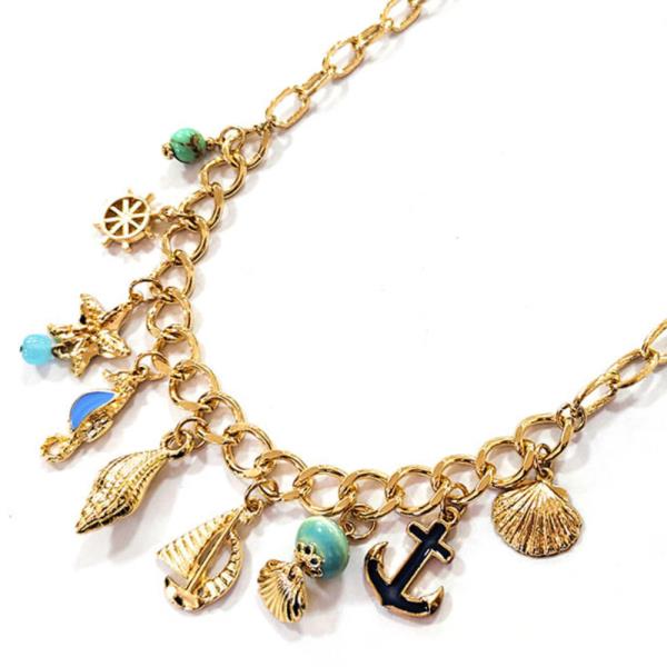 SEA LIFE MULTI CHARM NECKLACE