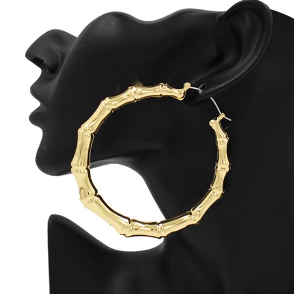 BAMBOO HOOP EARRING