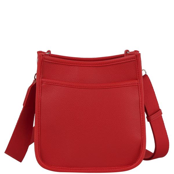 SMOOTH FRONT POCKET CROSSBODY BAG