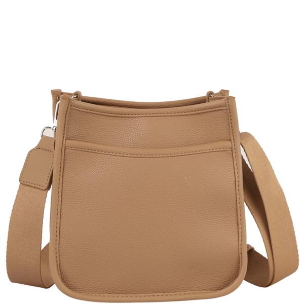 SMOOTH FRONT POCKET CROSSBODY BAG