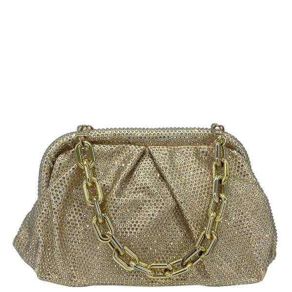 RHINESTONE CLUTCH BAG