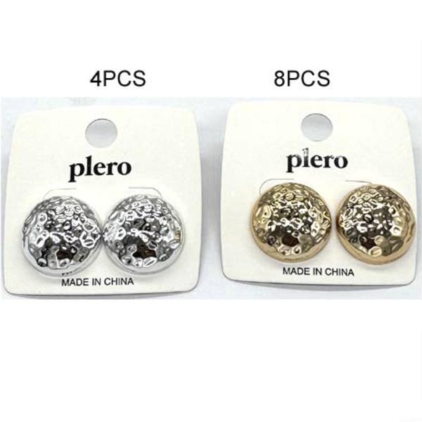 METAL ROUND EARRING (12 UNITS)