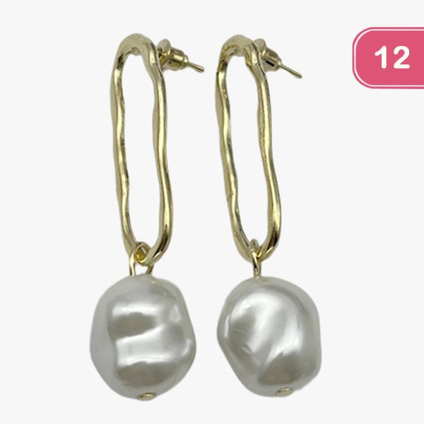 PEARL METAL EARRING (12 UNITS)