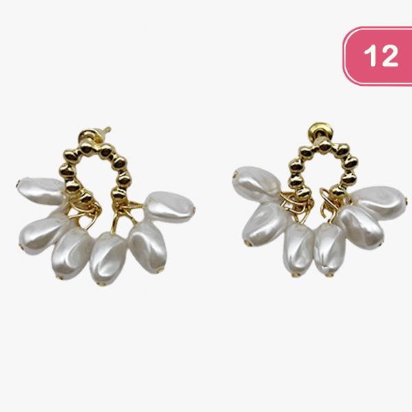 PEARL METAL EARRING (12 UNITS)