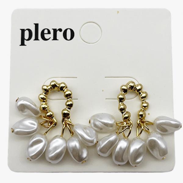 PEARL METAL EARRING (12 UNITS)