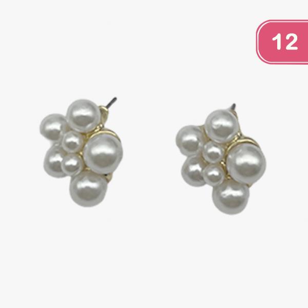 PEARL STUD EARRING (12 UNITS)