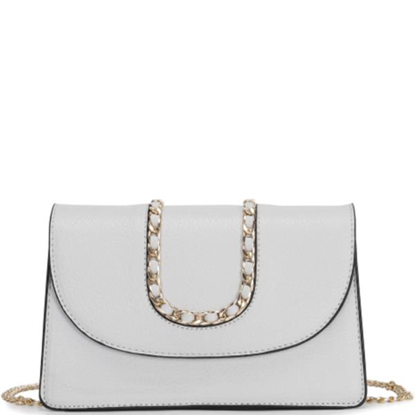 PLAIN CHAIN LINK CROSSBODY BAG