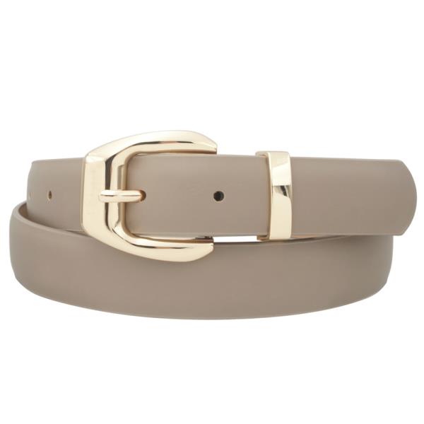 SQUARED BUBBLE U BUCKLE BELT WITH LOOP