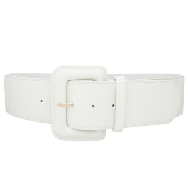 PLUS SIZE RECTANGLE COVER BUCKLE ELASTIC BELT