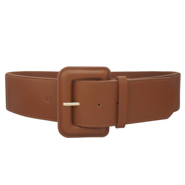 RECTANGLE COVER BUCKLE ELASTIC BELT