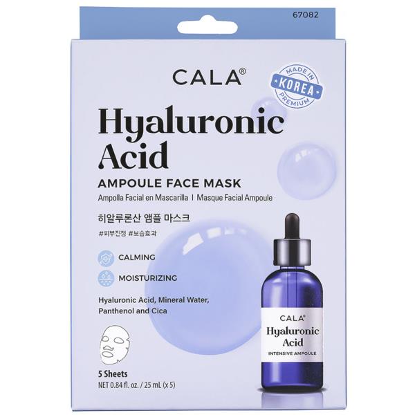 CALA 5PC AMPOULE FACE MASK HYALURONIC ACID