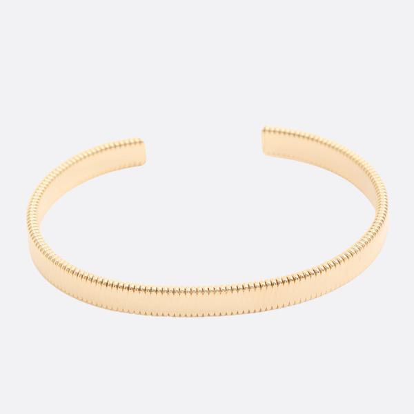 SODAJO METAL CUFF GOLD DIPPED BRACELET