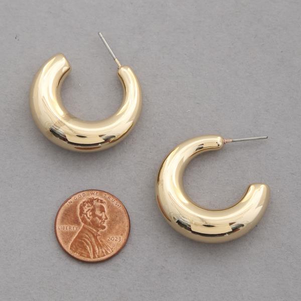 SODAJO PIPE OPEN HOOP EARRING