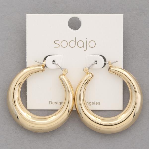 SODAJO PIPE HOOP EARRING