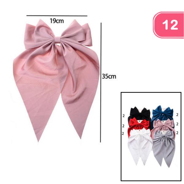 RIBBON HAIR BOW (12 UNITS)