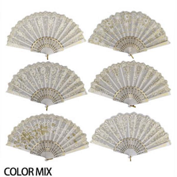 FLOWER PRINT HAND FAN (12 UNITS)