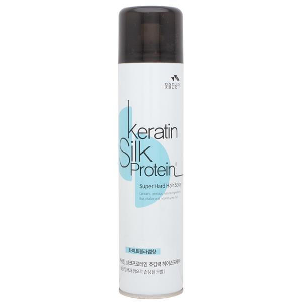 KERATIN SILK PROTEIN SUPER HARD HAIR SPRAY WHITE BLOSSOM