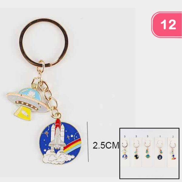 SPACESHIP KEYCHAIN (12 UNITS)